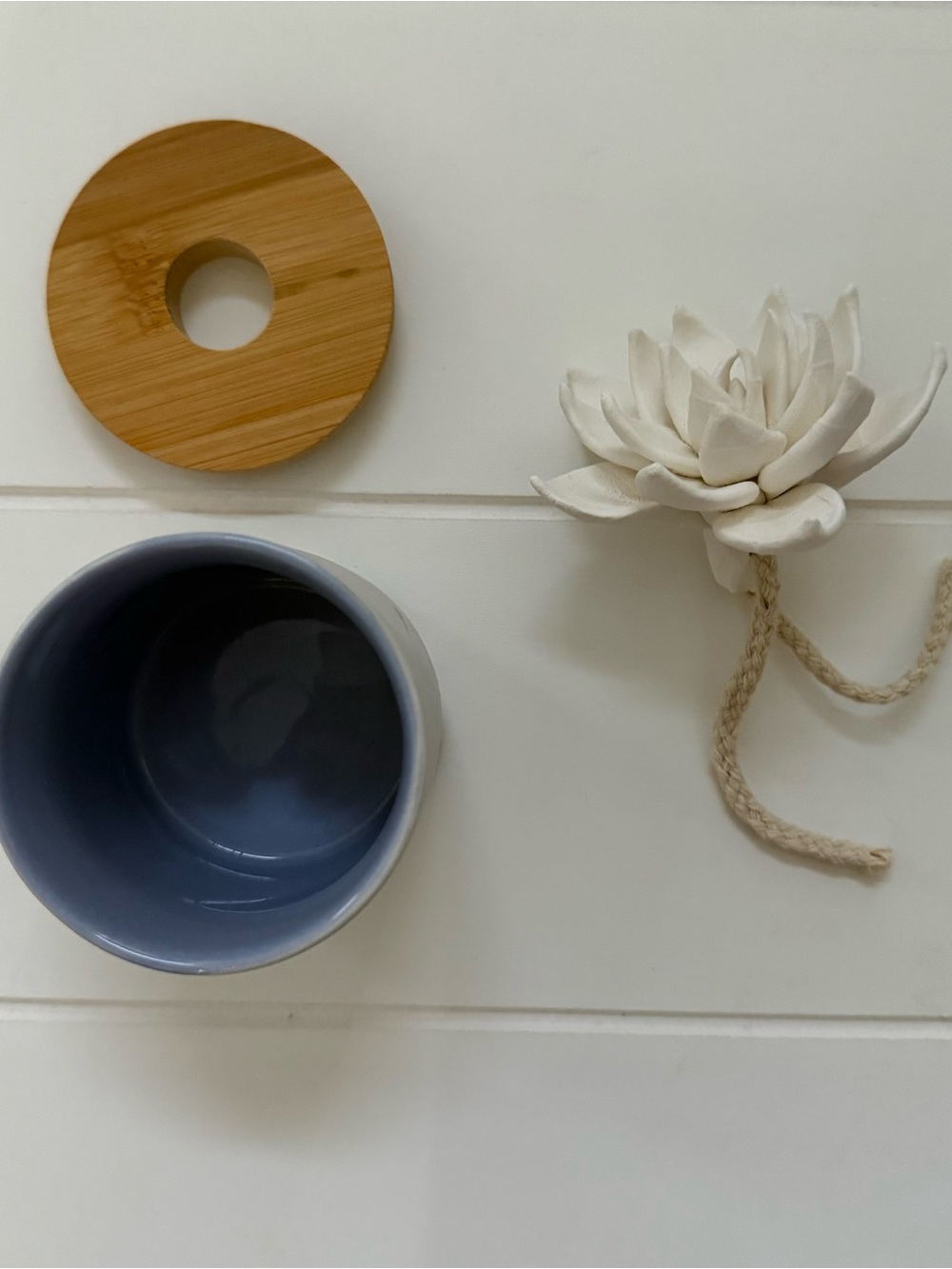 White Ceramic Succulent diffuser - Picture 2 of 4